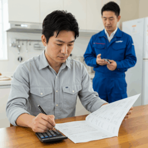 基本料金と作業料金の内訳